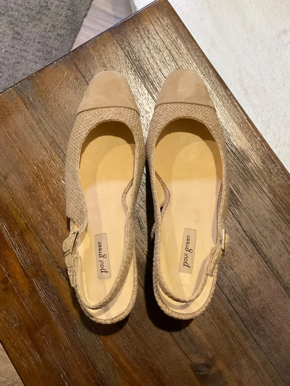 Paul Green Dallas Slingback Cap Toe Pump Dakar Grace Suede Size 7